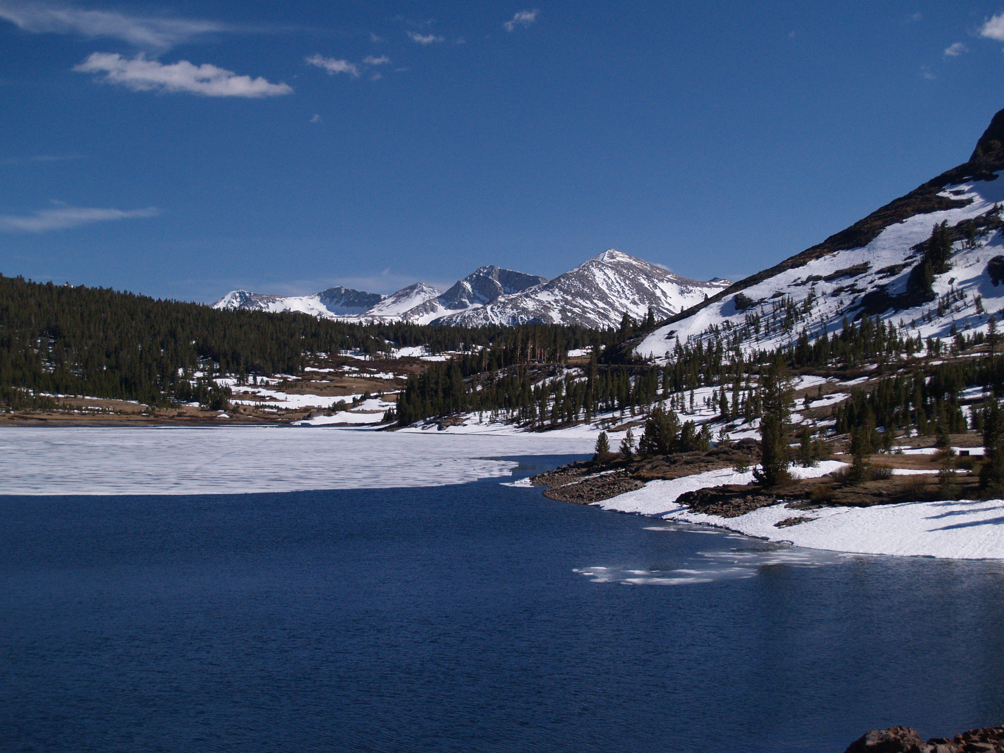 snowy lake