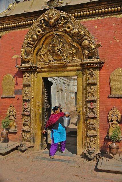 Bhaktapur:  Door to former palace, now a museum