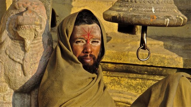 Sadhu-Hashish is his spiritual path, hanging out with the temple bell