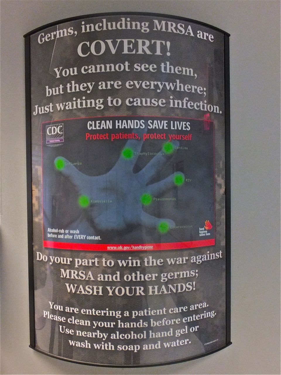 Warning about MRSA: antibiotic-resistant bacteria