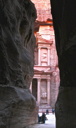 A little closer, approaching the Treasury