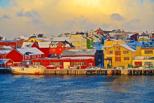 Houses of many colors
