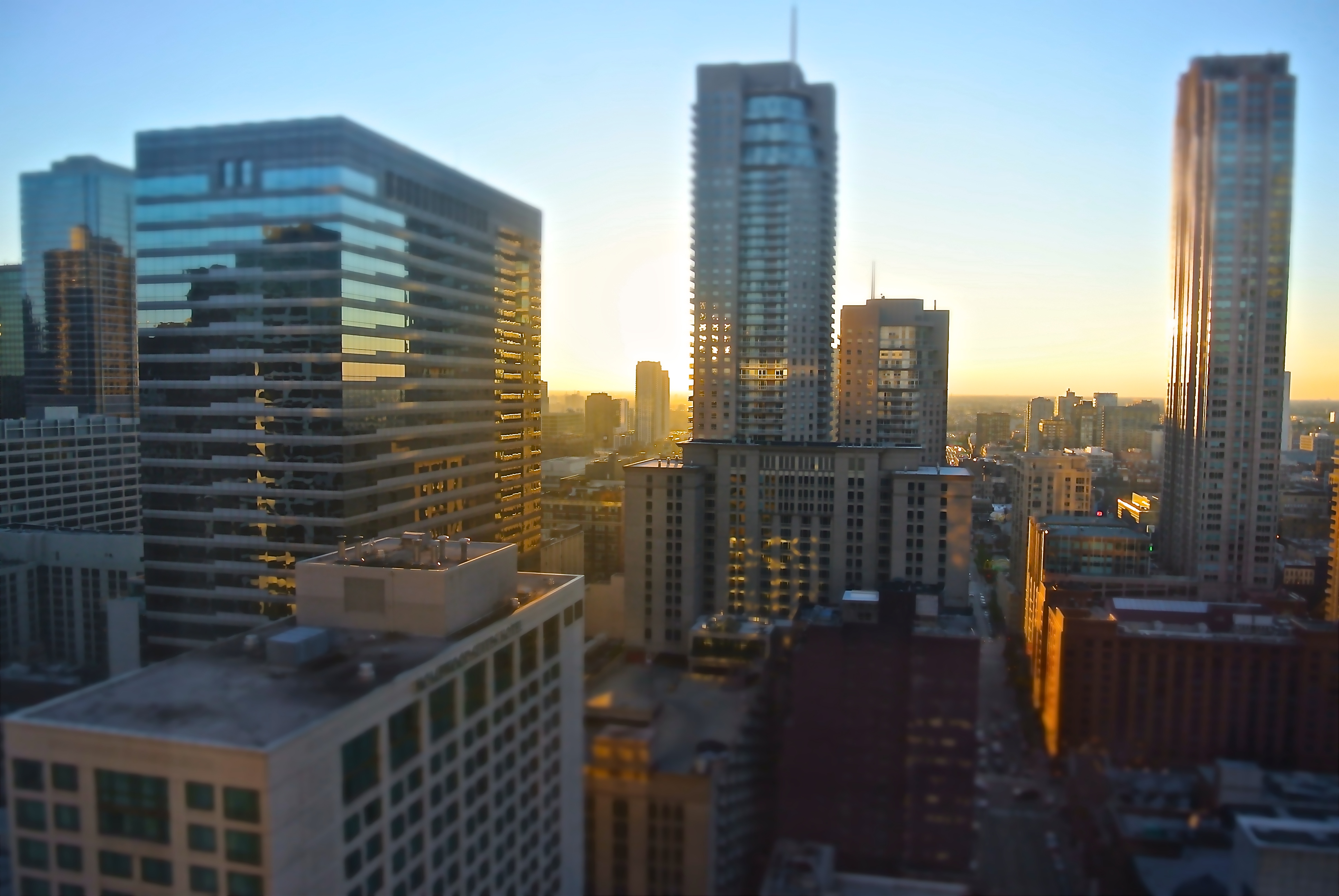 View at sunset from our Marriott Hotel Room